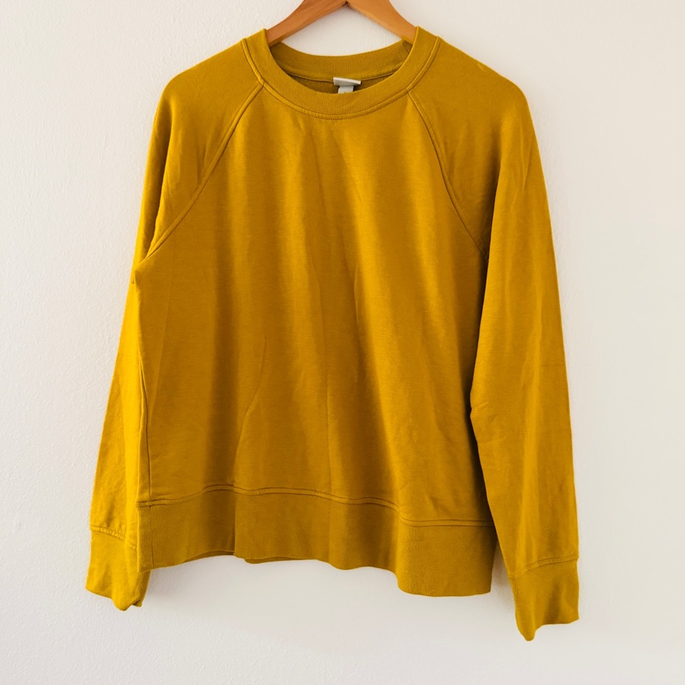 A New Day x Target Mustard Yellow Crewneck Pullover Sweatshirt